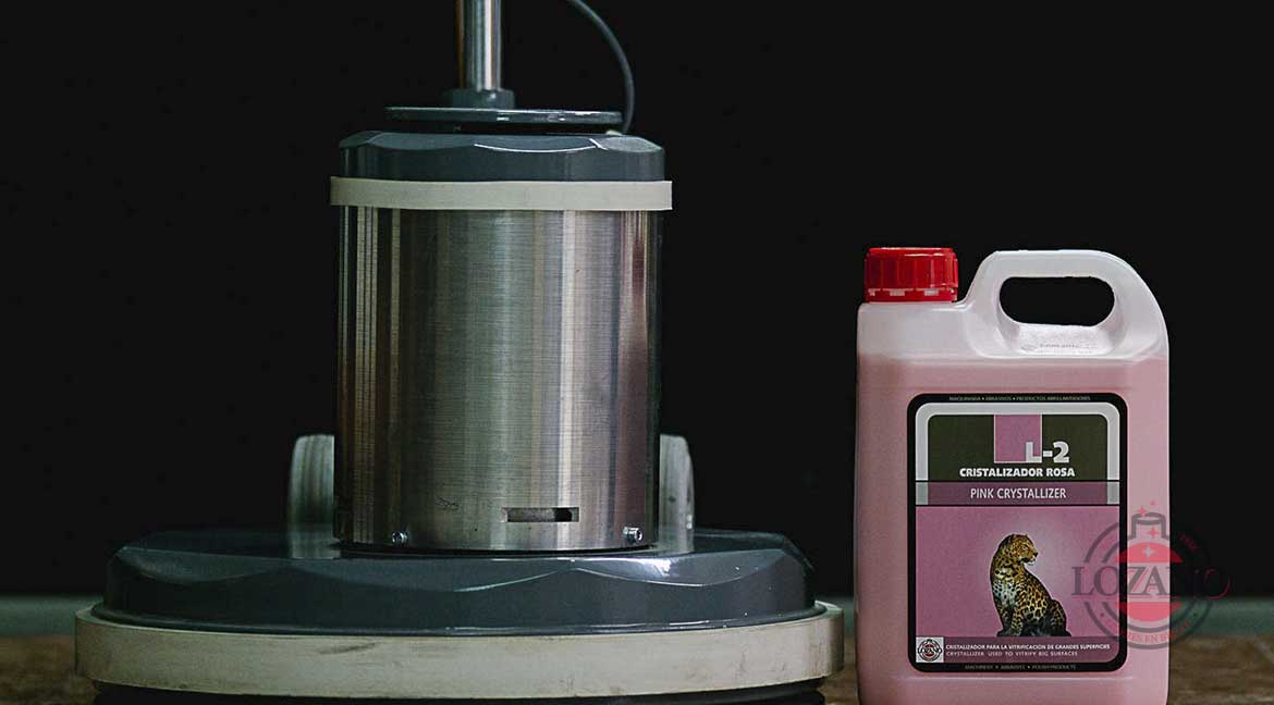 Cristalizador de suelos rosa para mármol, terrazo y piedra calcárea