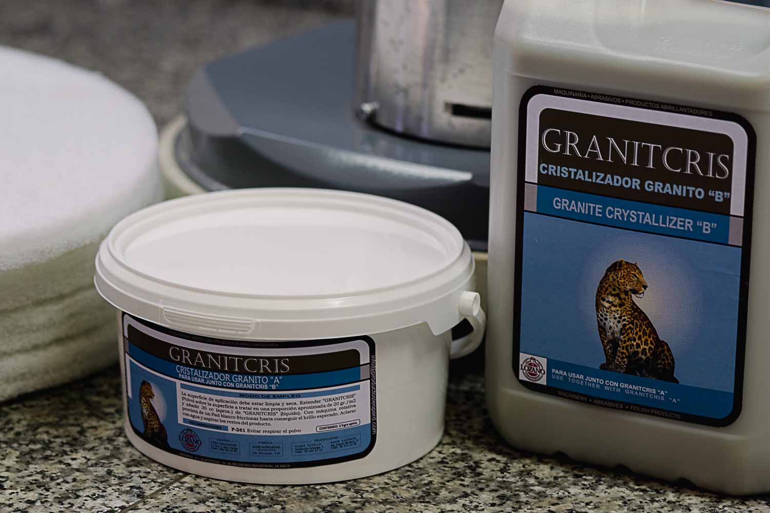 Cristalizador para suelos de granito Leopard Granitcris