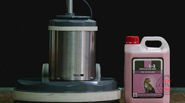 Cristalizador de suelos rosa para mármol, terrazo y piedra calcárea