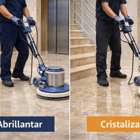 ¿Sabrías elegir? ¿Sabes la diferencia entre abrillantador y cristalizador de suelos?